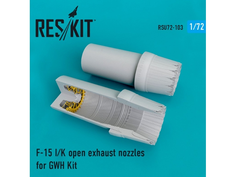 F-15 I/K Open Exhaust Nozzles For Gwh Kit - zdjęcie 1 F-15 I/K Open Exhaust Nozzles For Gwh Kit - zdjęcie 1