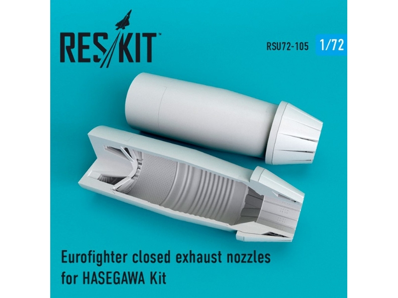 Eurofighter Closed Exhaust Nozzles For Hasegawa Kit - zdjęcie 1