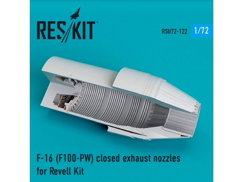 F-16 F100-pw Closed Exhaust Nozzles For Revell Kit - zdjęcie 1