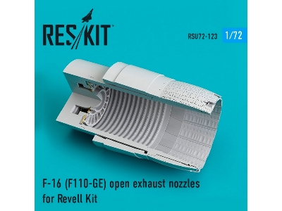 F-16 F110-ge Open Exhaust Nozzles For Revell Kit - zdjęcie 1