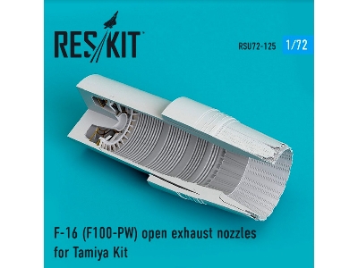 F-16 F100-pw Open Exhaust Nozzles For Tamiya Kit - zdjęcie 1