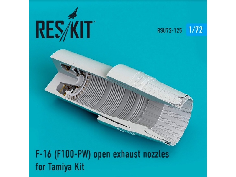 F-16 F100-pw Open Exhaust Nozzles For Tamiya Kit - zdjęcie 1 F-16 F100-pw Open Exhaust Nozzles For Tamiya Kit - zdjęcie 1
