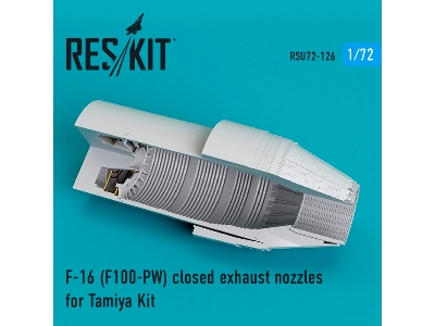 F-16 F100-pw Closed Exhaust Nozzles For Tamiya Kit - zdjęcie 1