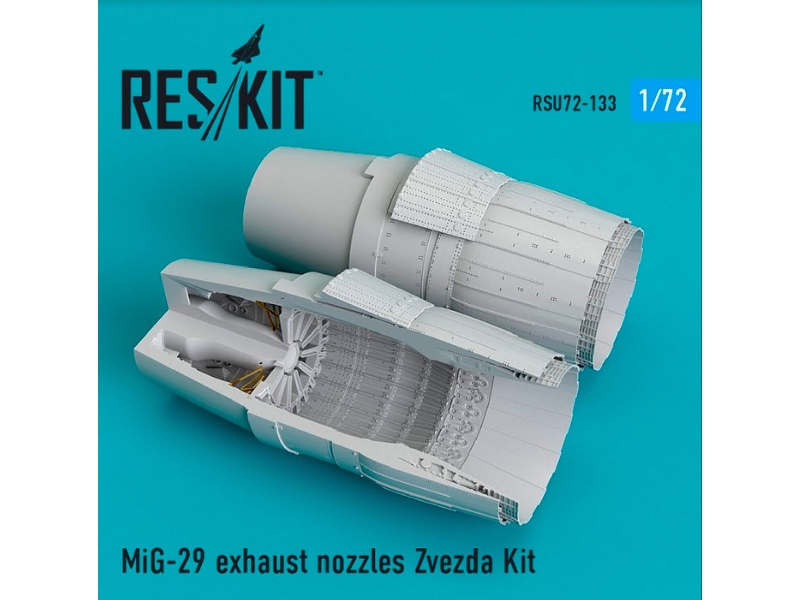 Mig-29 Exhaust Nozzles Zvezda Kit - zdjęcie 1 Mig-29 Exhaust Nozzles Zvezda Kit - zdjęcie 1
