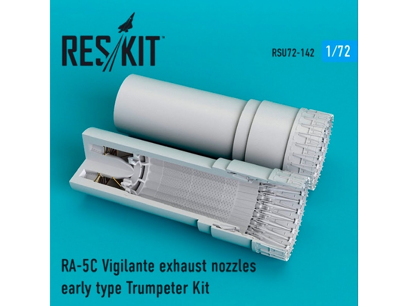 Ra-5c Vigilante Exhaust Nozzles Early Type For Trumpeter Kit - zdjęcie 1 Ra-5c Vigilante Exhaust Nozzles Early Type For Trumpeter Kit - zdjęcie 1