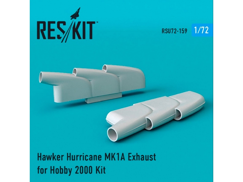 Hawker Hurricane Mk1a Exhaust For Hobby 2000 Kit - zdjęcie 1