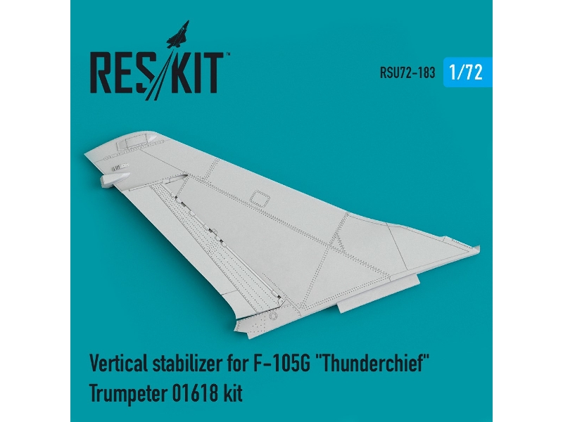 Vertical Stabilizer For F-105g Thunderchief Trumpeter 01618 Kit - zdjęcie 1 Vertical Stabilizer For F-105g Thunderchief Trumpeter 01618 Kit - zdjęcie 1