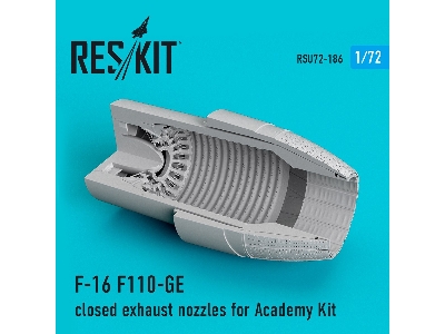 F-16 F110-ge Close Exhaust Nozzles For Academy Kit - zdjęcie 2