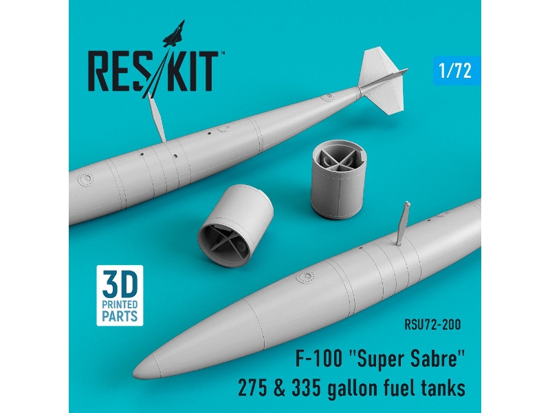 F-100 Super Sabre 275 & 335 Gallon Fuel Tanks - zdjęcie 1 F-100 Super Sabre 275 & 335 Gallon Fuel Tanks - zdjęcie 1