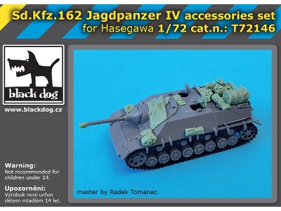 Sd.Kfz 162 Jagdpanzer Iv Accessories Set For Hasegawa - zdjęcie 1