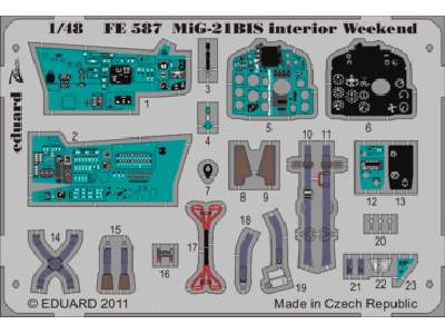  MiG-21BIS interior S. A.  Weekend 1/48 - Eduard - blaszki - zdjęcie 1