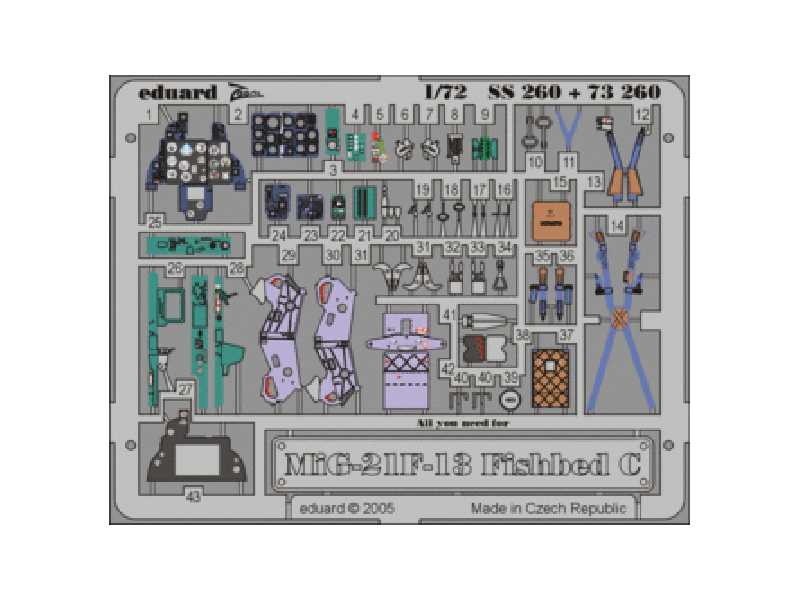  MiG-21F-13 Fishbed C 1/72 - Revell - blaszki - zdjęcie 1
