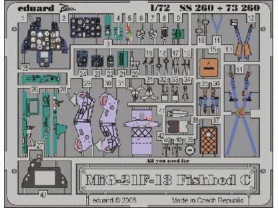  MiG-21F-13 Fishbed C 1/72 - Revell - blaszki - zdjęcie 2