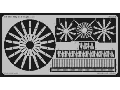  MiG-21F engine 1/32 - Trumpeter - blaszki - zdjęcie 1