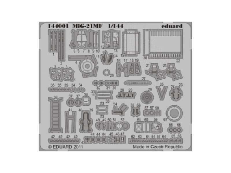  MiG-21MF 1/144 - Eduard - blaszki - zdjęcie 1