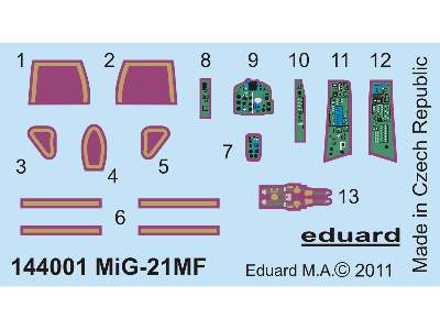  MiG-21MF 1/144 - Eduard - blaszki - zdjęcie 3