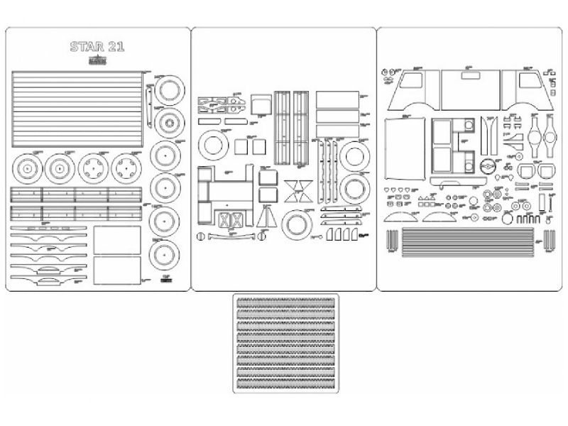 Star 21 - Szkielet, Detale, Siatki, Bieżniki - zdjęcie 1