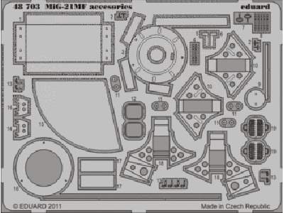  MiG-21MF accessories 1/48 - Eduard - blaszki - zdjęcie 1