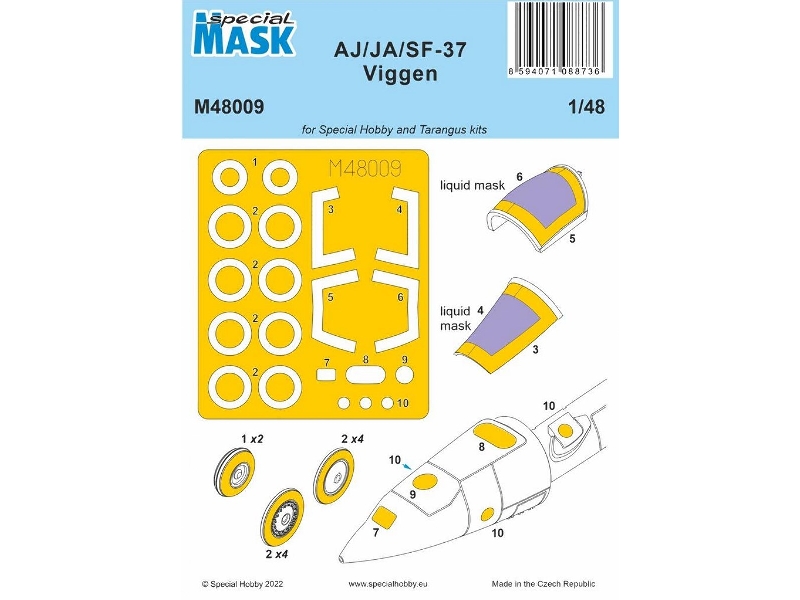 Aj/Ja/Sf-37 Viggen (For Special Hobby And Tarangus Kits) - zdjęcie 1