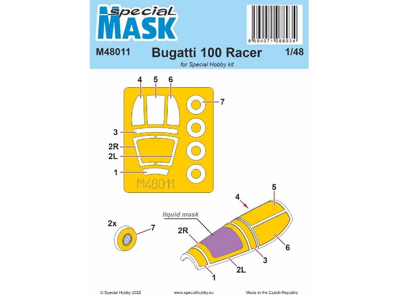 Bugatti 100 Racer (For Special Hobby Kit) - zdjęcie 1 Bugatti 100 Racer (For Special Hobby Kit) - zdjęcie 1