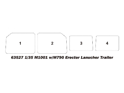 M1001 W/m790 Erector Lanucher Trailer - zdjęcie 4