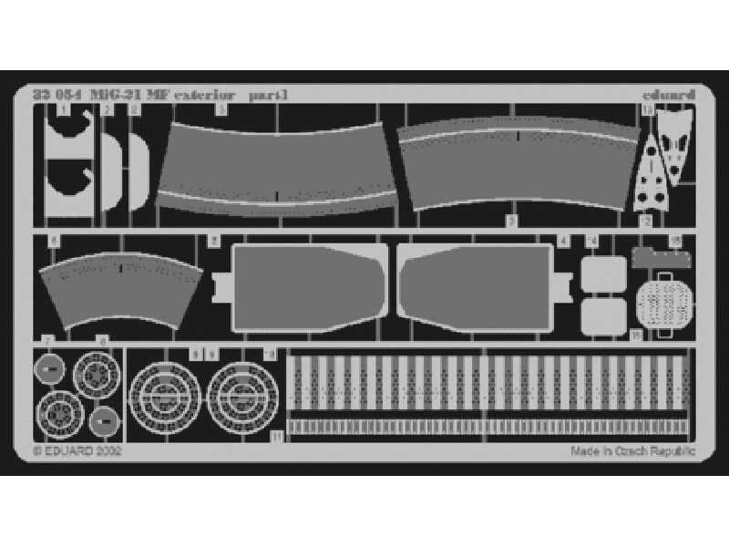  MiG-21MF exterior 1/32 - Trumpeter - blaszki - zdjęcie 1