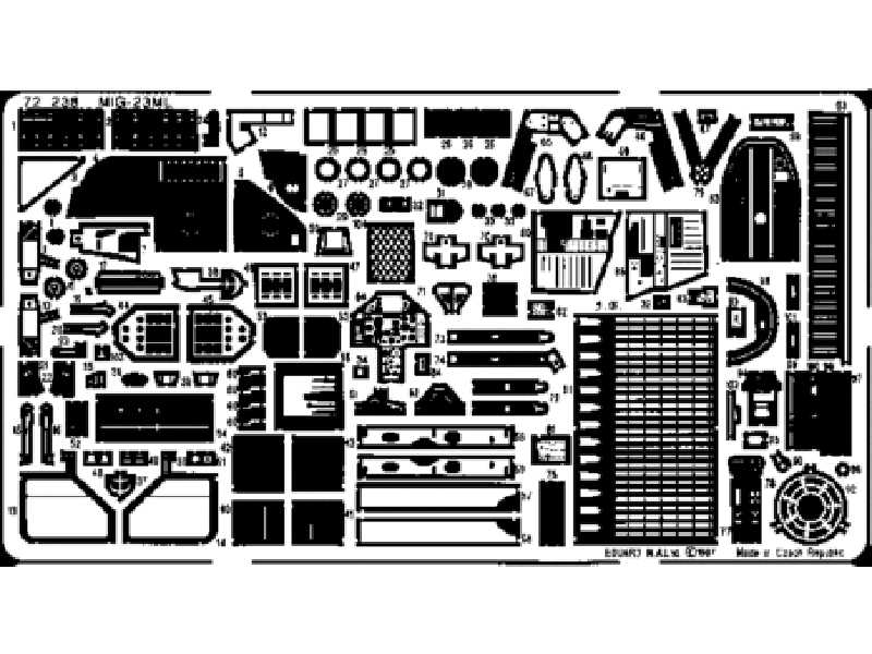  MiG-23ML 1/72 - Italeri - blaszki - zdjęcie 1