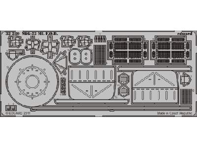  MiG-23ML F. O.D.  1/32 - Trumpeter - blaszki - zdjęcie 1