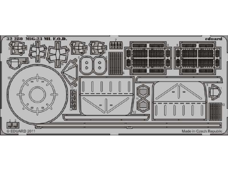  MiG-23ML F. O.D.  1/32 - Trumpeter - blaszki - zdjęcie 1