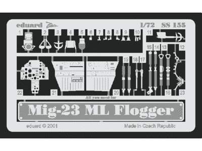 MiG-23ML Flogger 1/72 - Italeri - blaszki - zdjęcie 1