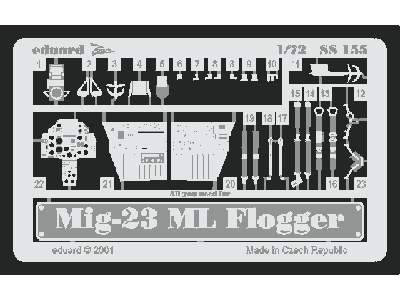  MiG-23ML Flogger 1/72 - Italeri - blaszki - zdjęcie 2