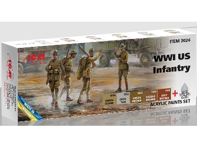 Acrylic Paint Set For WWI Us Infantry - zdjęcie 1