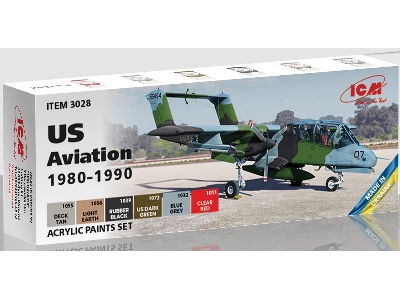 Acrylic Paint Set For Us Aviation 1980 - 1990 - zdjęcie 1