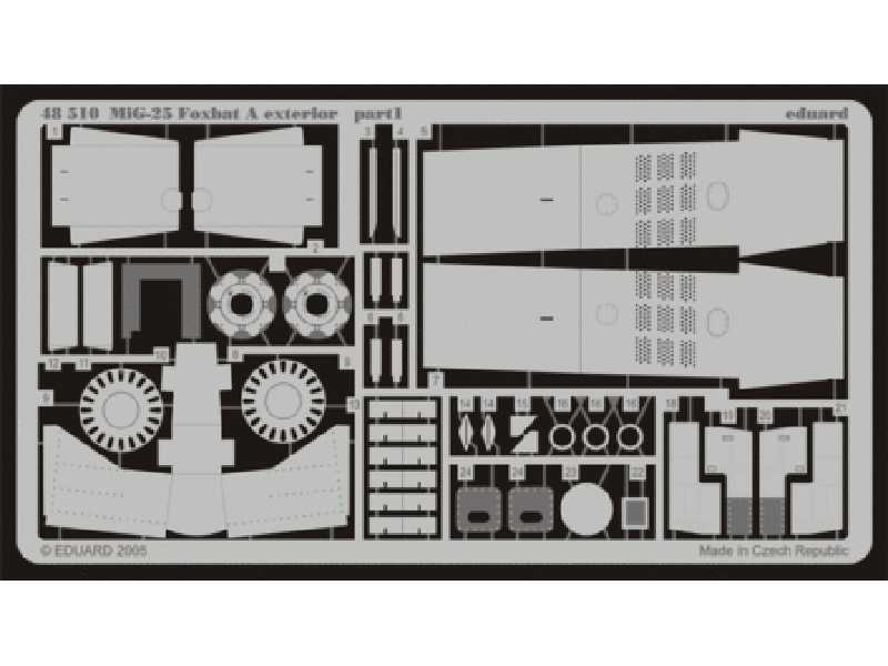 MiG-25 Foxbat A exterior 1/48 - Revell - blaszki - zdjęcie 1 MiG-25 Foxbat A exterior 1/48 - Revell - blaszki - zdjęcie 1
