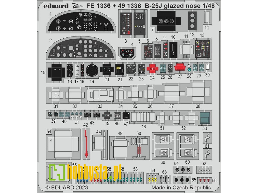 B-25J glazed nose 1/48 - HONG KONG MODELS - zdjęcie 1