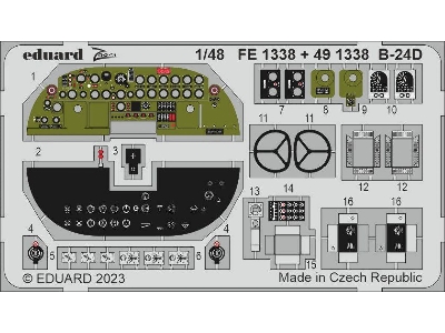 B-24D cockpit 1/48 - REVELL - zdjęcie 1