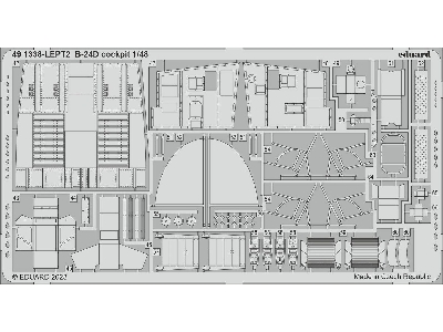 B-24D cockpit 1/48 - REVELL - zdjęcie 3