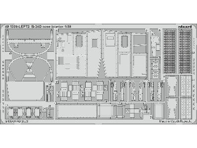 B-24D nose interior 1/48 - REVELL - zdjęcie 2