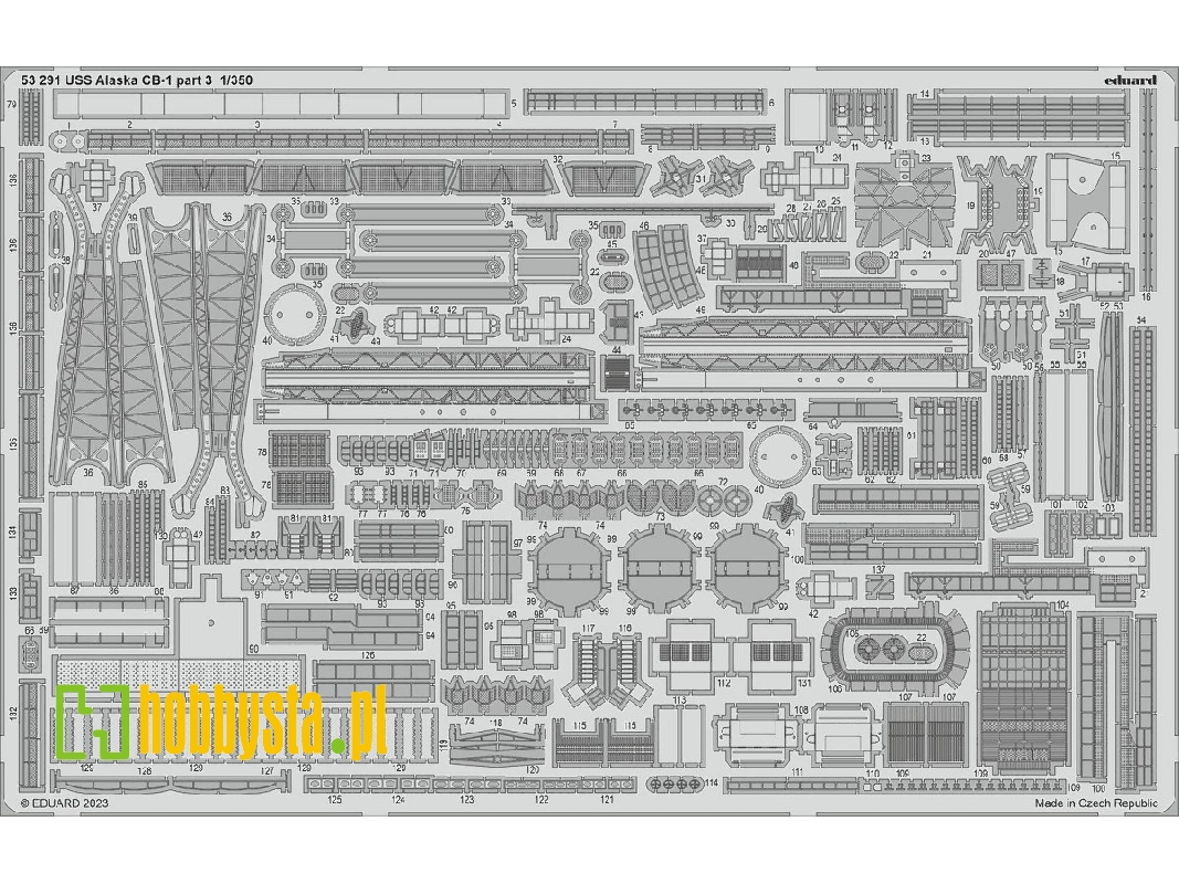 USS Alaska CB-1 part 3 1/350 - HOBBY BOSS - zdjęcie 1