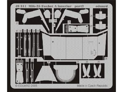  MiG-25 Foxbat A interior 1/48 - Revell - blaszki - zdjęcie 3