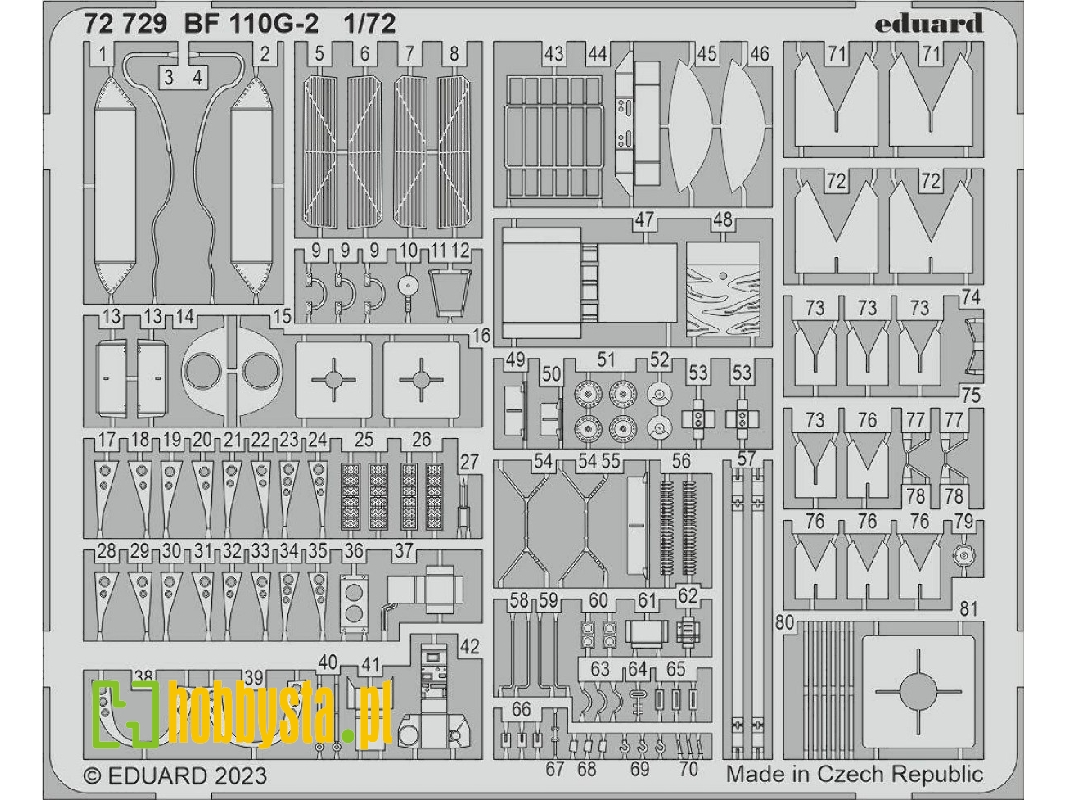Bf 110G-2 1/72 - EDUARD - zdjęcie 1 Bf 110G-2 1/72 - EDUARD - zdjęcie 1