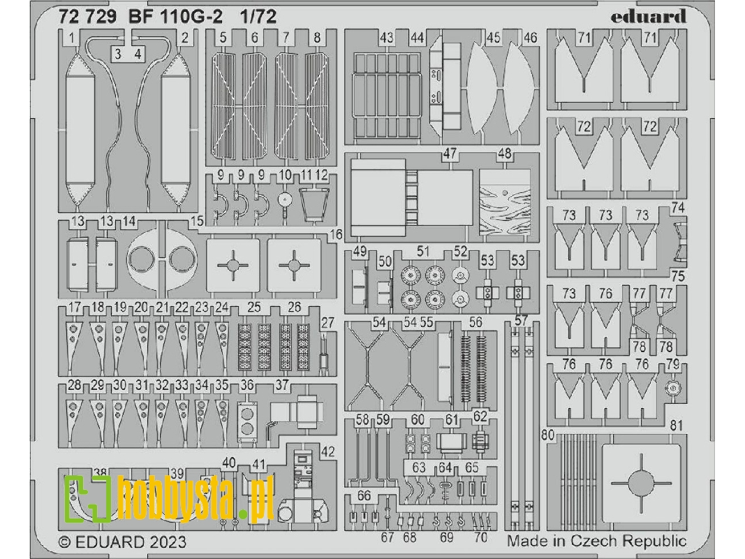 Bf 110G-2 1/72 - EDUARD - zdjęcie 1