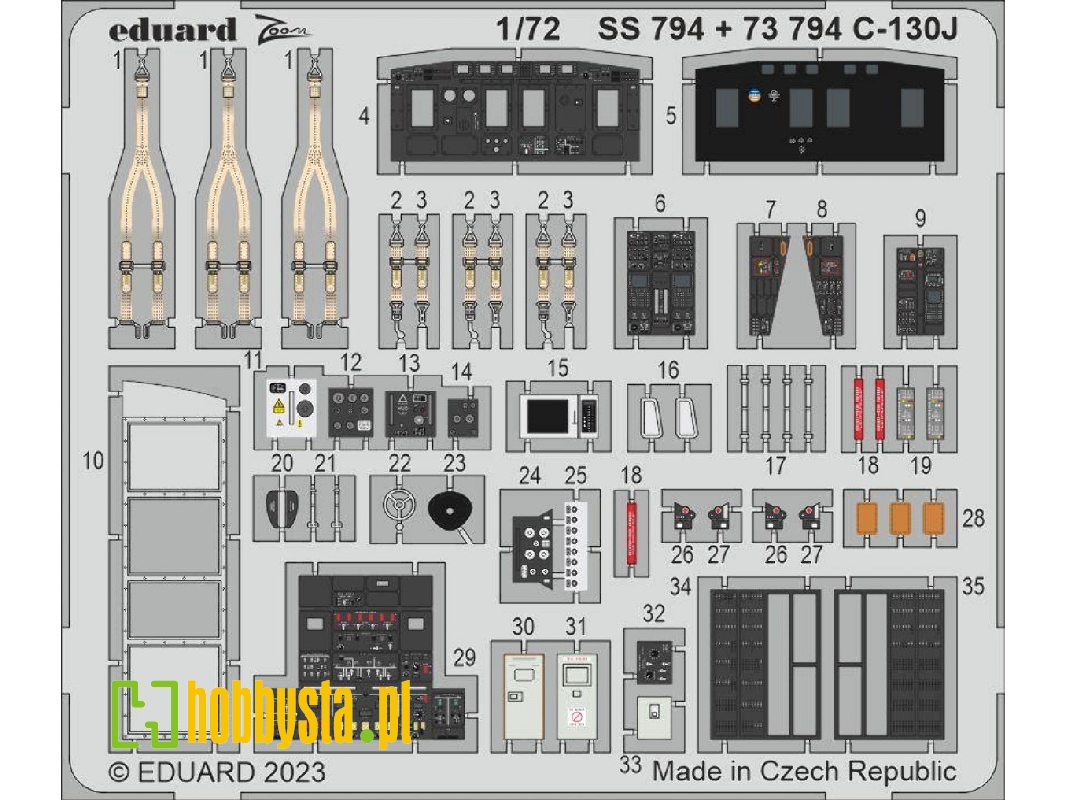 C-130J interior 1/72 - ZVEZDA - zdjęcie 1 C-130J interior 1/72 - ZVEZDA - zdjęcie 1