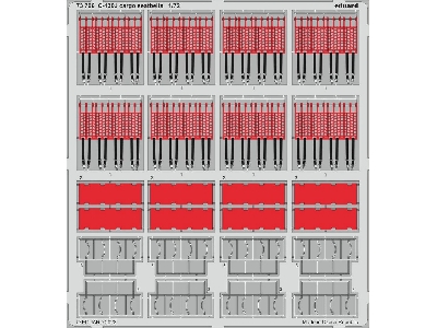 C-130J cargo seatbelts 1/72 - ZVEZDA - zdjęcie 1