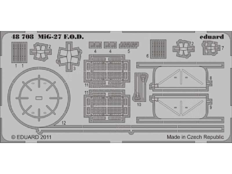 MiG-27 F. O.D. 1/48 - Italeri - blaszki - zdjęcie 1 MiG-27 F. O.D. 1/48 - Italeri - blaszki - zdjęcie 1