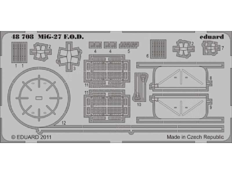  MiG-27 F. O.D.  1/48 - Italeri - blaszki - zdjęcie 1