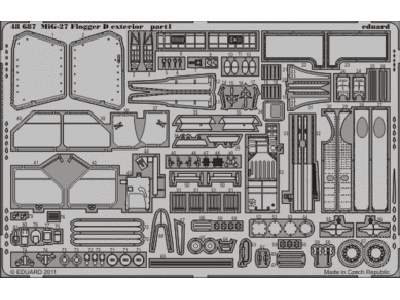  MiG-27 Flogger D exterior 1/48 - Italeri - blaszki - zdjęcie 1