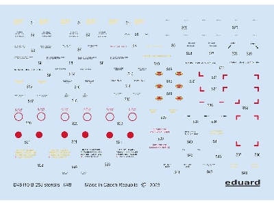 B-25J stencils 1/48 - HONG KONG MODELS - zdjęcie 1