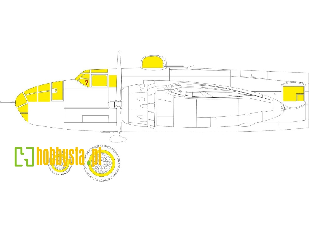 B-25J glazed nose 1/48 - HONG KONG MODELS - zdjęcie 1
