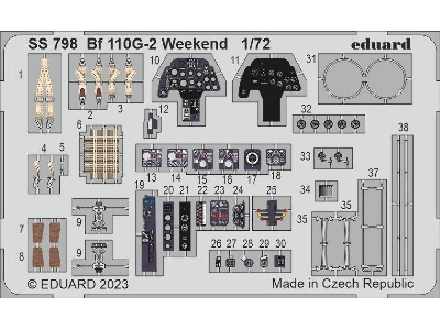 Bf 110G-2 Weekend 1/72 - EDUARD - zdjęcie 1